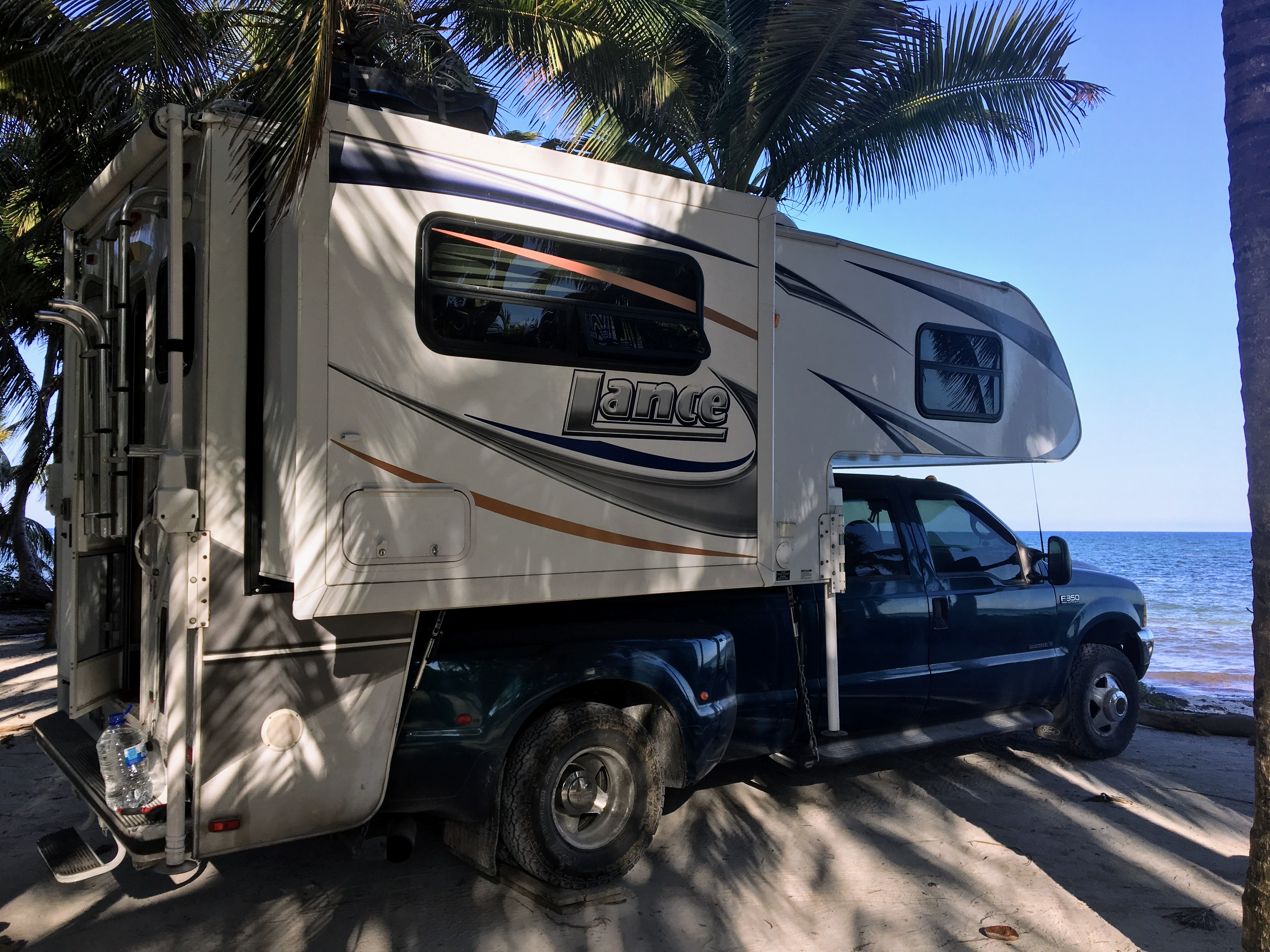 Rusty Camper on the beach